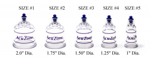AcuZone(or Hansol) Bule Tip BOILABLE Plastic Cupping Cups(10 Pcs/Box)