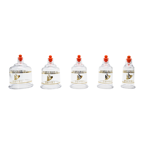 Hansol Red Tip REGULAR Plastic Cupping Cups(10 PCS/Box)