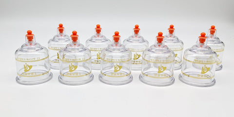 Hansol Red Tip REGULAR Plastic Cupping Cups(10 PCS/Box)