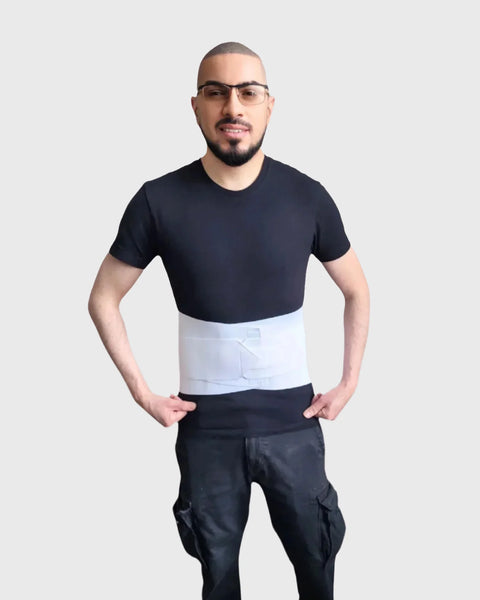 (#1081) 10" Elastic Double Pull Back Support