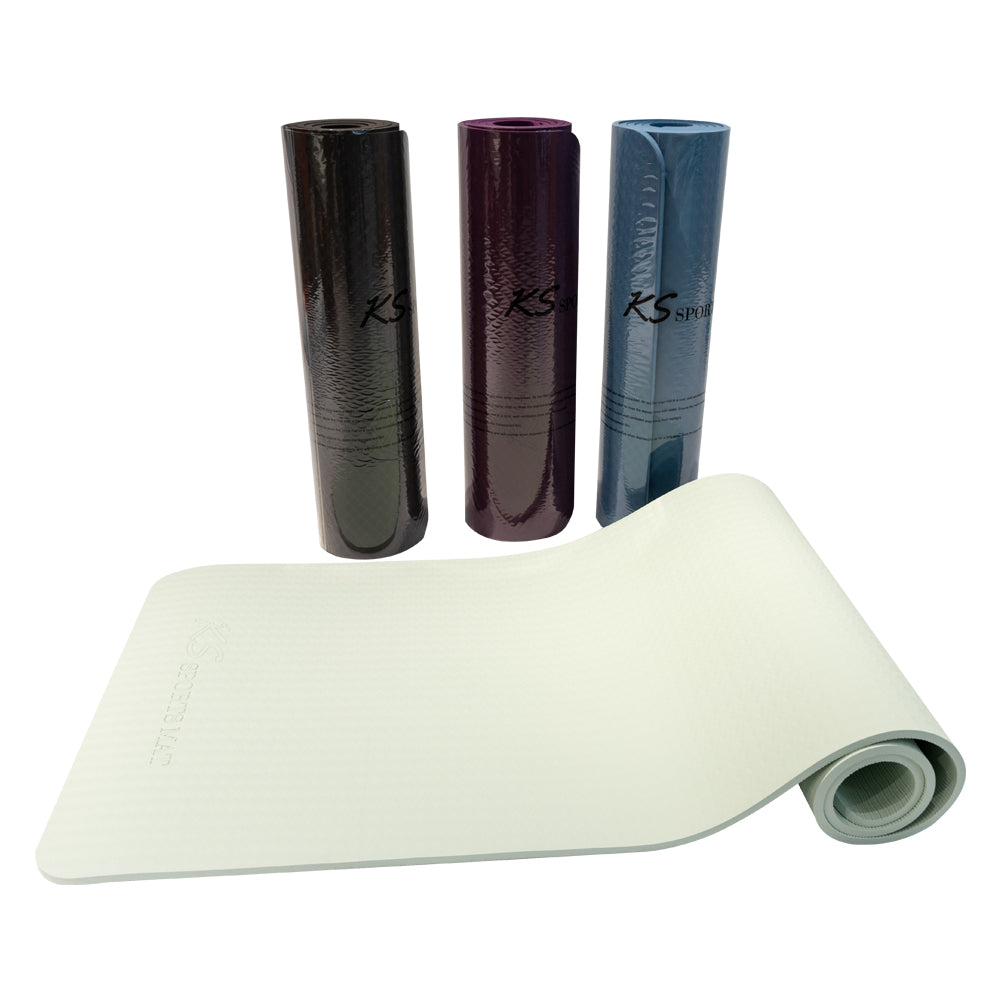 KS Premium Yoga Mat - TPE Material, Excellent Resilience, Non Slip, 72 –  AcuZone