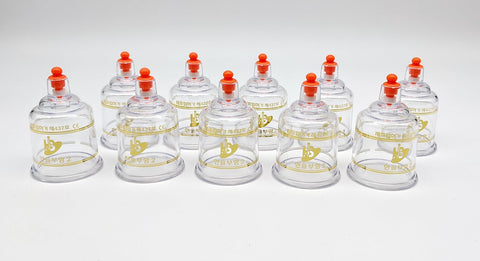 Hansol Red Tip REGULAR Plastic Cupping Cups(10 PCS/Box)