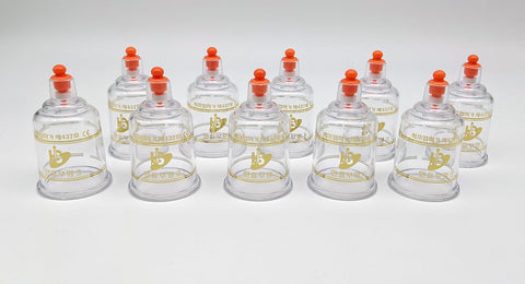 Hansol Red Tip REGULAR Plastic Cupping Cups(10 PCS/Box)