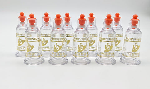 Hansol Red Tip REGULAR Plastic Cupping Cups(10 PCS/Box)