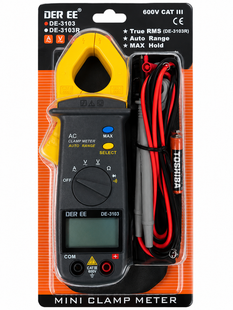 DE-3103 AC Clamp Meter (Pocket Size)