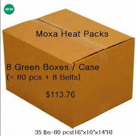 Moxa Heat Packs - Hand Body & Feet Warmers Large Size (5" x 4") Stays Warm for 12+ Hours (10 Warmers with Each Order) Great for Menstrual Pain Relief