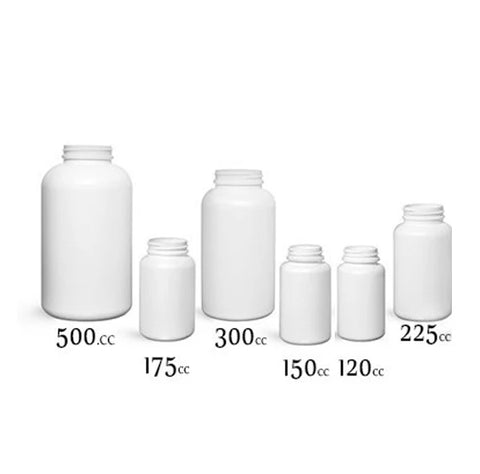 White Bottle with Pressure Sensitive Screw Cap