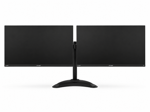 Doublesight Displays 2 HD 27” Monitors (1920x1080) 75Hz Lightweight Aluminum Dual Monitor Stand Combo