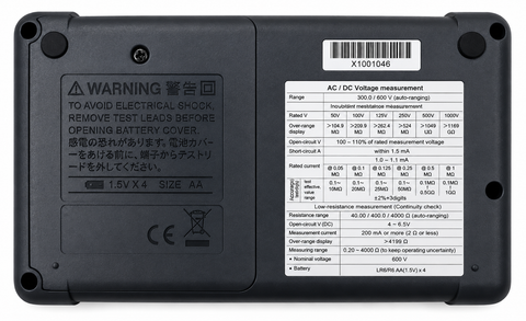 DE-5050R: Handheld Digital Insulation Tester