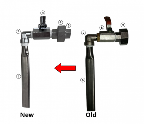 Herbal Liquid Dispenser(Faucet) for TECHNO Packing Machine 수도꼭지