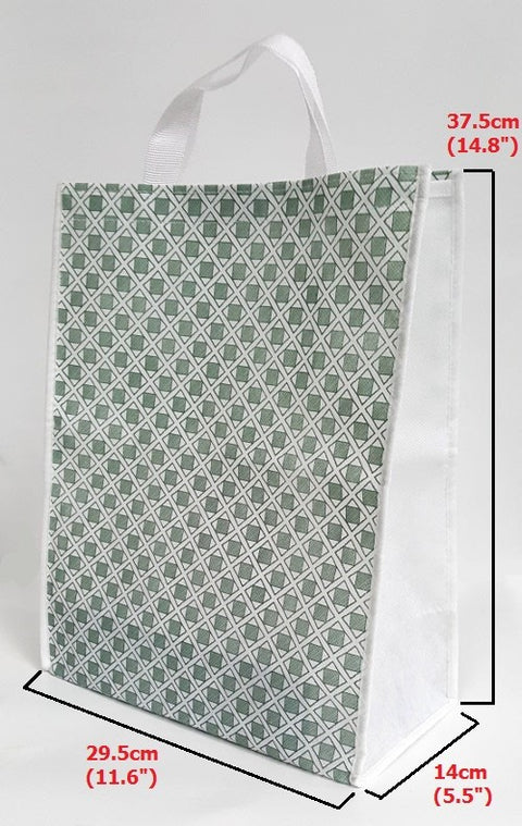 Green (Diamond) Pattern Carrying Bag with Velcro Enclosing 약가방