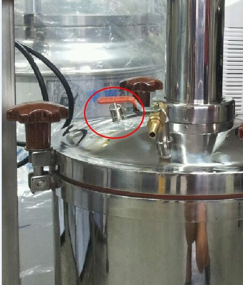 Pressure Releasing Valve Set for Extractor
