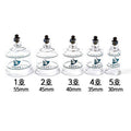 AcuZone(or Hansol) Bule Tip BOILABLE Plastic Cupping Cups(10 Pcs/Box)